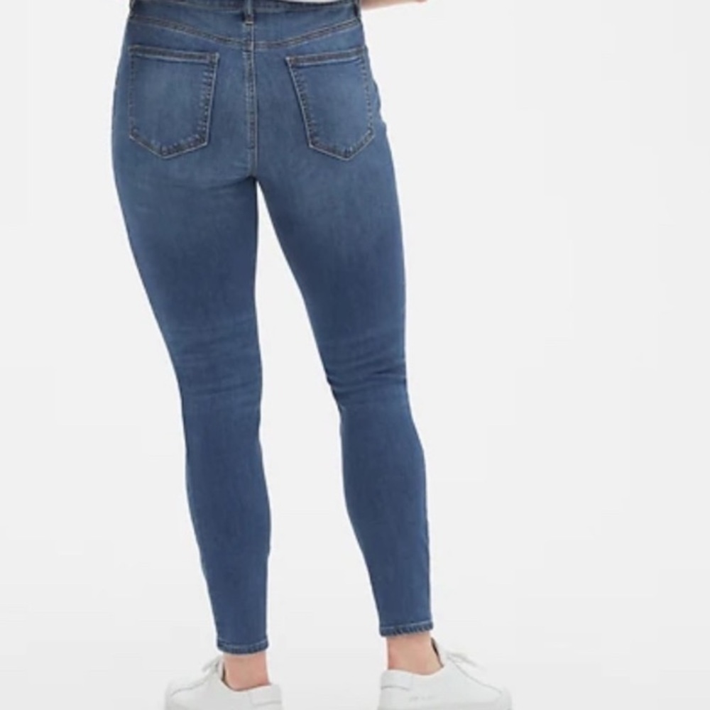 GAP 1969 True Skinny Jeans Slim Fit Mid Rise Stretch Denim Blue SIZE 34/18R - Picture 5 of 9